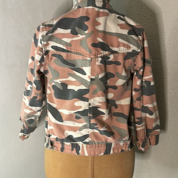 Zara Kid’s Camouflage Jacket 10 Utility Fall Faded Look Dopamine Classic Casual - Picture 3 of 12